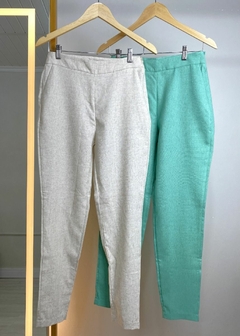 CALÇA SUZANA LINHO ALFAIATARIA SLIM