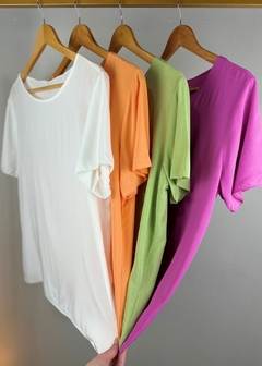 BLUSA EM VISCOSE MANGA CURTA BÁSICA - Amsterdam Closet