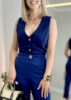 COLETE JOSI EM LINHO AZUL na internet