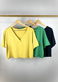 BLUSA MALHA DECOTE V - comprar online