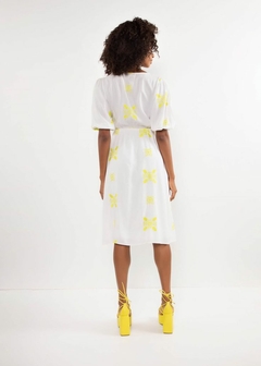 VESTIDO FEMININO SOLTO MIDI MEIA MANGA