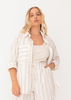 CAMISA EM ALGODÃO MANGA LONGA COM BOLSO - loja online