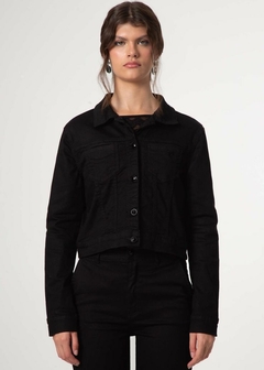 JAQUETA JEANS CASUAL FEMININA