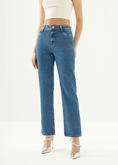 Calça Jeans Reta Azul Comfy Feminina