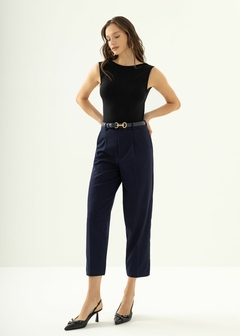 CALÇA TECIDO COM CINTO FEMININA - comprar online