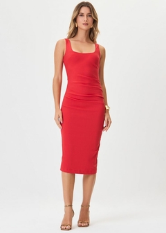 VESTIDO VISCOSE JUSTO MIDI