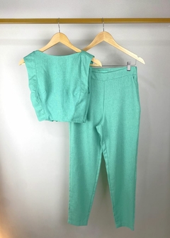REGATA CROPPED SUZANA EM LINHO - loja online