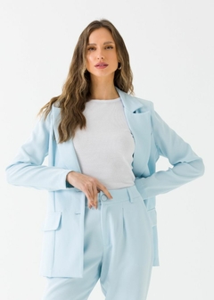 BLAZER EM ALFAIATARIA SOLTO FEMININO ALONGADO - loja online