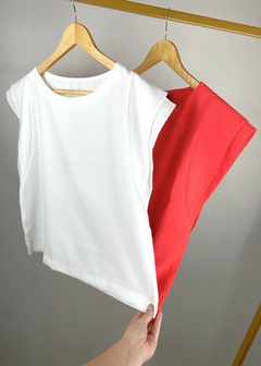 BLUSA VISCOSE MANGA COM BABADO