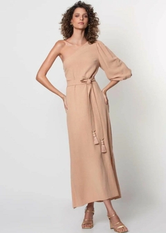 VESTIDO LINHO UM OMBRO SÓ