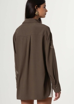 CAMISA VISCOSE COM BORDADO FEMININA na internet