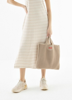 Vestido Malha Canelada Midi Comfy Feminino