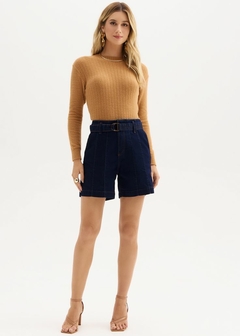 BLUSA CROPPED ML TRICO na internet