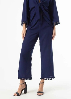 Calça Tecido Poliéster Pantacourt Comfy