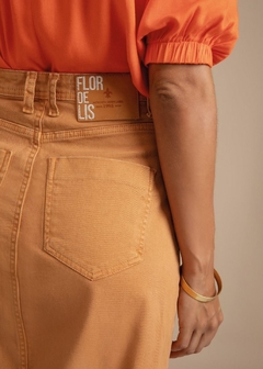 SAIA JEANS MIDI BEGE - Amsterdam Closet
