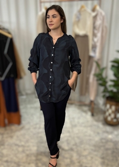 Camisa Viscose Alongada casual Feminina na internet
