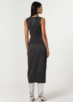 Vestido cotelê Sem Mangas Casual Feminino - Amsterdam Closet