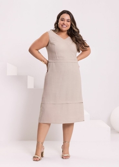 VESTIDO TECIDO LINHO