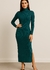 VESTIDO MALHA CANELADO COM GOLA