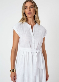 VESTIDO ALGODÃO MIDI BORDADO - comprar online