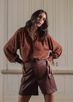 CAMISA CREPE CASUAL FEMININA - Amsterdam Closet