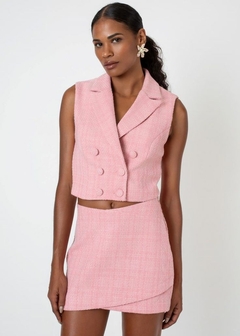 COLETE EM TWEED CROPPED - loja online