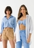 Camisa Algodão Manga Longa Casual Feminina