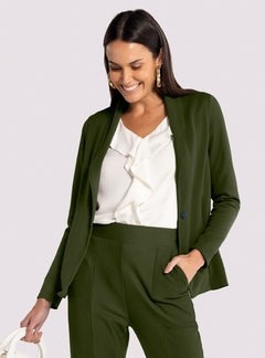 BLAZER EM MALHA ALFAIATARIA MANGA LONGA - comprar online