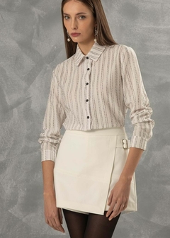 Camisa Tricoline Casual Feminina na internet