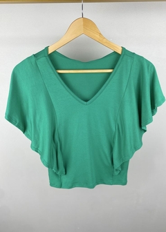 BLUSA MALHA COM BABADOS