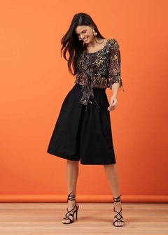 Blusa Tule Comfy Cropped Feminina - Amsterdam Closet