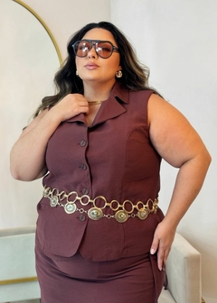 COLETE VISCOSE PLUS SIZE FEMININO na internet