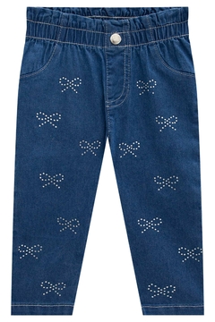 CALÇA JEANS INFANTIL COM STRASS - Amsterdam Closet