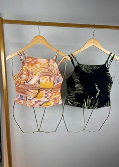 CROPPED EM VISCOSE ESTAMPADO - comprar online