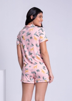 Imagem do PIJAMA MALHA COM CAMISA E SHORTS ESTAMPADO