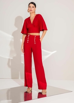 Imagem do BLUSA VISCOSE CROPPED MANGA 3/4 FEMININA