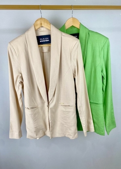 Blazer Linho Alfaiataria Solto Feminino - comprar online
