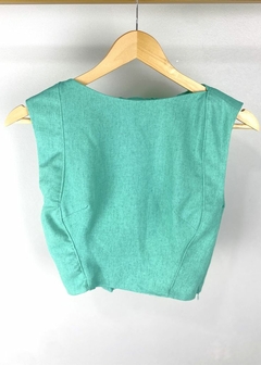 REGATA CROPPED SUZANA EM LINHO