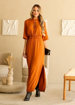 VESTIDO DE VISCOSE COM ELASTANO