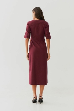 VESTIDO LINHO MIDI TRASPASSADO FEMININO
