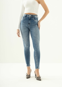 Calça Jeans Skinny Azul Feminina - comprar online