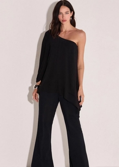 BLUSA ASSIMÉTRICA EM CREPE FEMININA