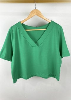 BLUSA MALHA DECOTE V - loja online