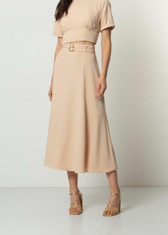 SAIA EM CREPE MIDI