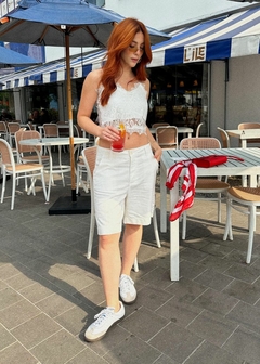 Bermuda Andreia reta Casual Feminina - Amsterdam Closet