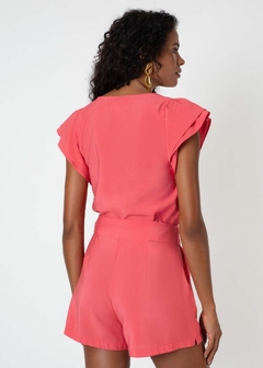 BLUSA ALICIA VISCOSE MANGA CURTA - Amsterdam Closet