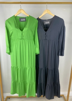 VESTIDO EM VISCOSE MIDI