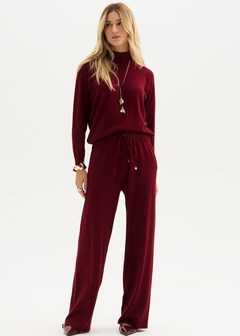 CALÇA SOLTA RETA TRICO - comprar online