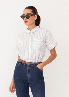 CAMISA MÀRCIA TECIDO MANGA CURTA - Amsterdam Closet