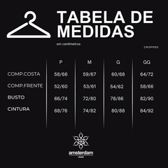 Imagem do BLUSA TECIDO CROPPED FEMININA